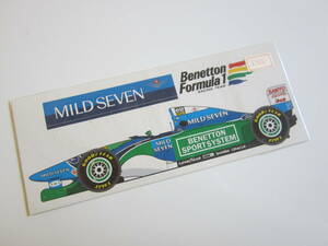 MILD SEVEN ベネトン マイルドセブン スポンサー レーシングカー ステッカー/デカール 自動車 バイク F1 スポンサー ① S84