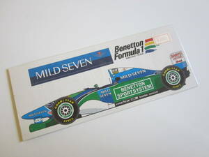 MILD SEVEN ベネトン マイルドセブン スポンサー レーシングカー ステッカー/デカール 自動車 バイク F1 スポンサー ② S84 