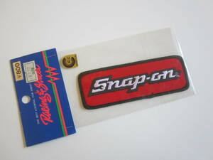 純正 Snap on スナップオン 工具 ガソリン アメリカ メーカー 旧ロゴ カク L ワッペン/当時物 自動車 カー用品 129