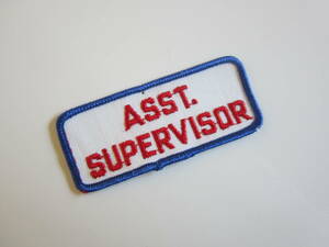 ビンテージ ASST SUPERVISER アシスタント スーパーバイザー ワッペン/自動車 バイク レーシング 古着 アメカジ キャップ 132