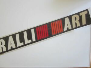 【特大】RALLIART ラリーアート 三菱自動車工業 ロゴ ステッカー/当時物 自動車 バイク オートバイ SB04