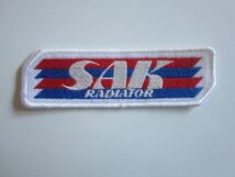 SAK RADIATOR サク ラジエーター ヘルメット 日本 メーカー ワッペン/自動車 バイク オートバイ スポンサー Z01_画像3