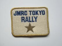 ビンテージ JMRC TOKYO RALLY 東京ラリー 金 ワッペン/自動車 バイク レーシング 古着 アメカジ キャップ トラッカーキャップ 222_画像3