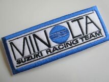 MINOLTA ミノルタ SUZUKI RACING TEAM 鈴木 レーシングチーム ワッペン/自動車 バイク スポンサー Z02_画像2