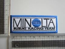 MINOLTA ミノルタ SUZUKI RACING TEAM 鈴木 レーシングチーム ワッペン/自動車 バイク スポンサー Z02_画像6
