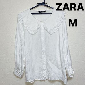 ZARA デコラブラウス 大きな襟
