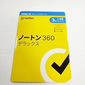 新品 未開封 ノートン 360 デラックス 3年3台版 パッケージ版 【送料無料】