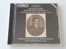 FRANZ DANZI/ Wind Quintets Op.56/Quintet For Piano And Wind Op.41/ Berlin Phil Wind Quintet/Love Derwinger(pn) BIS-CD-552 ダンツィ_画像1