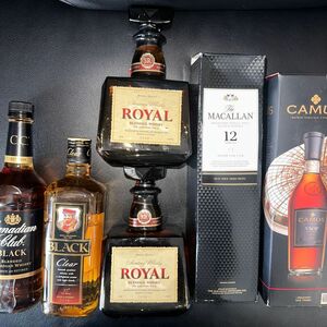 SUNTORY ROYAL バランタイン マッカラン コニャックブラックニッカ オールドパー、角 飲み比べ