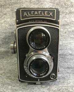 ★ALFAFLEX ALFA OPTICAL CO. 1:3.5 F=7.5cm 二眼レフ レトロ 希少★