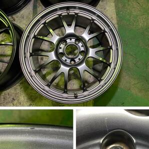 超軽量 国産 鍛造 NEEZ EURO CROSS RG 18インチ 8.5J +40 9J +45 PCD120 5H ユーロクロス ニーズ FORGED BMW 鍛栄舎 深リム ガンメタの画像3