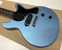 GrassRoots G-JR-LTD Pelham Blue エレキギター グラスルーツ レスポールジュニアタイプ ブルー_画像2