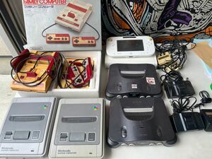 9C23 ジャンク　ファミコン　スーパーファミコン　ニンテンドー64 WiiU 本体セット