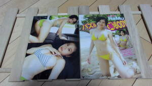 RaMu★巨乳グラドル・Hカップ・美ボディ★彡雑誌切抜B5ラミネート5P＆A$１P★T48B90W58H80★美尻・美脚・美乳《Z71》