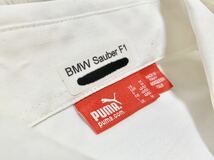 歳末 BMW ザウバー ペトロナス F1チーム 支給品 クルーシャツ　M ブリヂストン インテル DELL プーマ ハイドフェルド クビサ V8 非売品_画像5