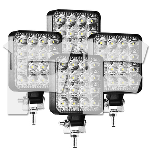 送料無料.. LED ワークライト 作業灯 4インチ 48W トラック バイク ランクル FX48W 12V/24V 補助灯 新品 前照灯 6500K ホワイト 照明 4個