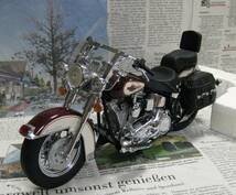 ☆絶版*フランクリンミント*ハーレー*1/10*1989 Harley-Davidson Heritage Softail Classic マルーン/クリーム_画像1