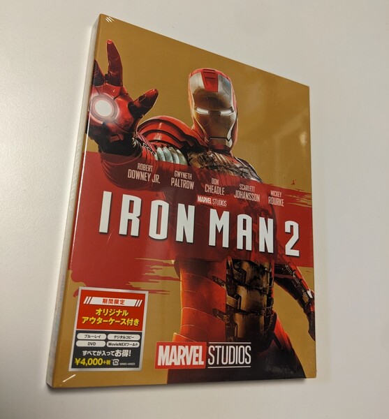 M 匿名配送 期間限定アウターケース アイアンマン2 MovieNEX DVD+デジタルコピークラウド対応+Blu-ray MARVEL マーベル 4959241770226