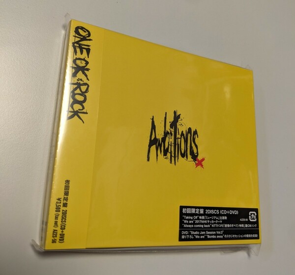 M 匿名配送 ONE OK ROCK Ambitions 初回限定盤 CD＋DVD 4562256124207