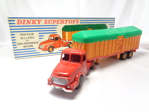 DINKY SUPERTOYS 896 TRACTEUR WILLEME ET SEMI-REMORQUE BACHEE ディンキー ウィレメ トラクター （箱付）