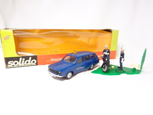 solido 613 COFFRET gendarmerie Renault 12 break B.S.A. moto ソリド コフレ ジャンダルムリ セット （箱付）送料別