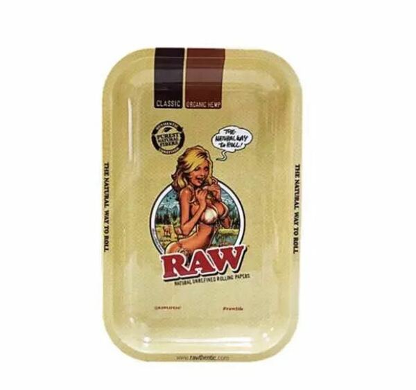 ◆送料無料◆新品　RAW 正規品　メタルトレイガールスモール　ロッキンジェリービーン　手巻きタバコ　喫煙具