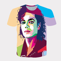 マイケルジャクソン　似顔絵　Tシャツ　XLサイズ_画像1