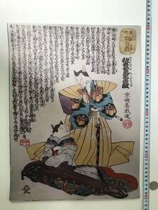 Art hand Auction Starting at a bargain price! Cat picture Ukiyo-e poster 40 x 30.8 cm Utagawa Kuniyoshi and others, Painting, Ukiyo-e, Prints, others