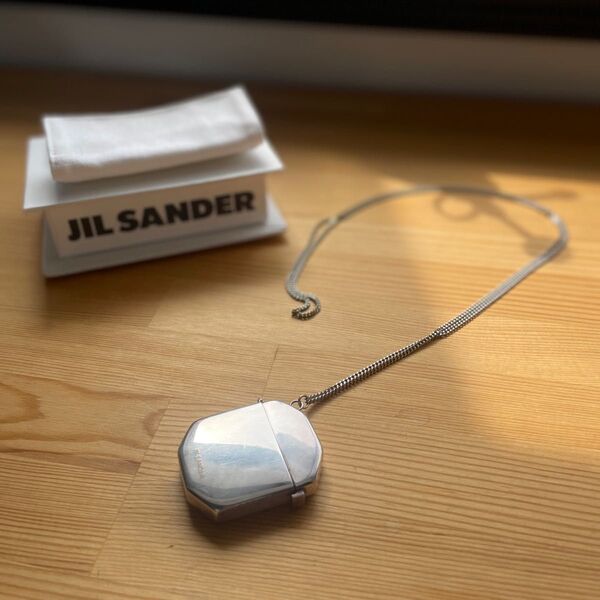 JIL SANDER マッチケース ネックレス シルバー