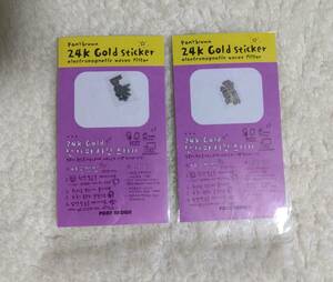 24k Gold plating sticker 2点セット