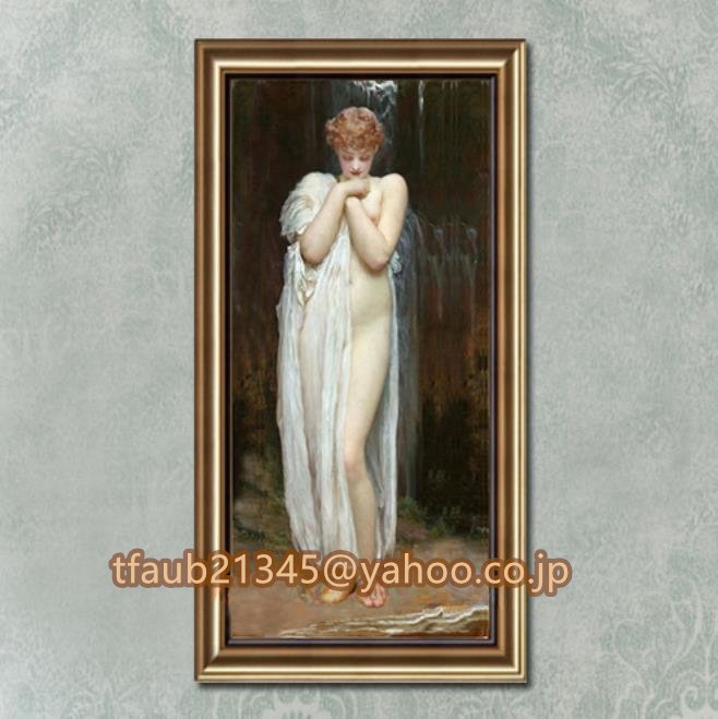 ☆Obra de arte☆ Retrato de belleza sensual Pintura al óleo Decoración de dormitorio Pintura de belleza enmarcada 40 cm * 80 cm, Cuadro, Pintura al óleo, Retratos