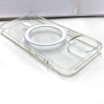 Y403-I39-1951 ◎ iphone12mini Magsafe マグセーフ クリア iphoneケース ワイヤレス充電対応 D13.3*W6.5*H9 ⑤_画像6