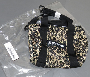 23ss Supreme Mesh Mini Duffle Bag Leopard