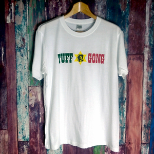 送込 TUFF GONG RECORDS タフゴング　ボブ マーリー 半袖Tシャツ　白　XLサイズ