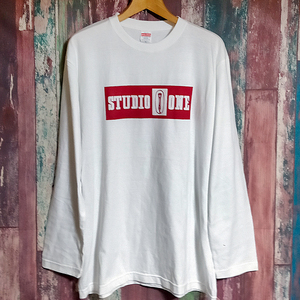 送込 STUDIO ONE　Kingston Reggae ロンT 長袖Tシャツ 白Mサイズ 