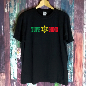  including postage tough gong Tuff Gong way la-z short sleeves T-shirt black XL size 