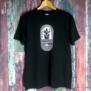 送込　BUDDHA RECORDS ブッダレコード　半袖Tシャツ　黒　XLサイズ