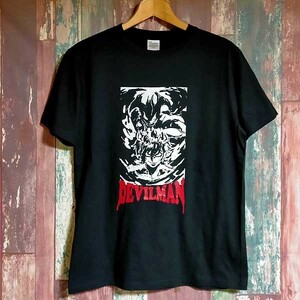 送込 DEVILMAN　デビルマン　 半袖Tシャツ 黒 Lサイズ