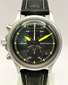  beautiful goods SINN 300ps.@ limitation 356 euro free ga- chronograph Gin 356.1947 EURO FLIEGER self-winding watch clock 