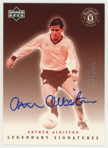 【Arthur Albiston】2002 UpperDeck Manchester United Legendary Signatures Auto 直書き 直筆サイン 200枚限 マンチェスターユナイテッド