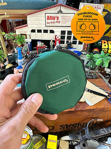 PENCO　ペンコ　2つのポケットが便利　ダブルドアパース　コインケース（グリーン）　小銭入れ　ミニ財布　イヤホン　HIGHTIDE　ハイタイド