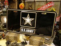 U.S.アーミー　ライセンスプレート（現行ロゴ） アメリカ雑貨 アメリカン インテリア 壁飾り おしゃれな雑貨屋さん 通販 人気 ミリタリー_画像1