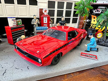 Jada 1973年プリムス　バラクーダ　ダイキャストミニカー 1/24スケール（レッド） ■ アメリカン雑貨 アメリカ雑貨_画像1