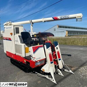 滋賀 ヤンマー 2条刈 CA160G コンバイン 329時間 16馬力 グレンタンク オーガ 自動こぎ深さ オートリターン クリーンシフト