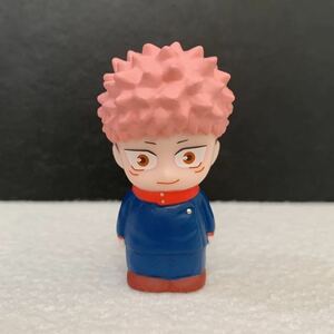 ＜美品＞虎杖悠仁 「ソフビィ 呪術廻戦」 指人形　ソフビフィギュア★高さ約５cm〈K8b