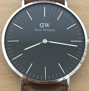 965-0650 Daniel Wellington ダニエルウェリントン メンズ腕時計 革ベルト　クオーツ　Classic B40S4 電池切れ 動作未確認
