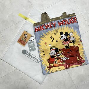 【新古品】LeSportsac×Disneyレスポートサック×ディズニー　コラボ　トートバッグ ミッキー　ミニー　ナイロン　＊36