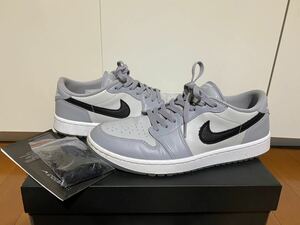 NIKE AIR JORDAN 1 GOLF WOLF GREY 28.0 中古品 US10 ウルフグレー ナイキ ジョーダン ゴルフ AJ1 トニーフィナウ