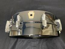 送料無料 状態良 B刻印 Ludwig LB416 Black Beauty 14×5 ラディック ブラックビューティ スネア ドラム ブラックビューティー dw _画像8