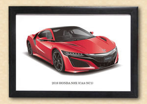 【標準仕様】ホンダ NSX (NC1) 2016 MODEL イラスト（ボディカラー全4色）